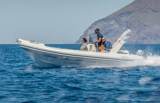 Lambro 6.40m / 175hp / 7pax - Skippered RIB Rental in Milos, Greece