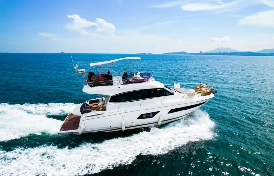 Discover Taboga in Style with 42ft Prestige Yacht Adventure!