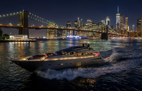 Luxury NYC Yacht Charter - 90' Pershing "Regal"