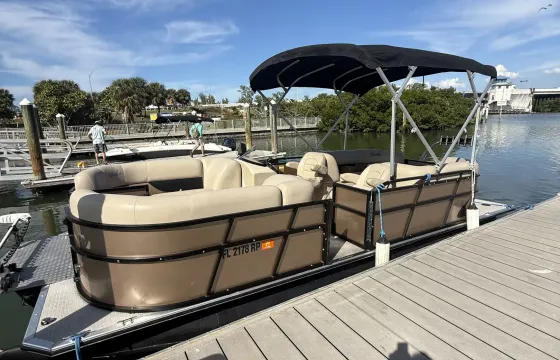 Luxury Bentley Pontoon Charter – Dolphins, Sandbars & Sunsets