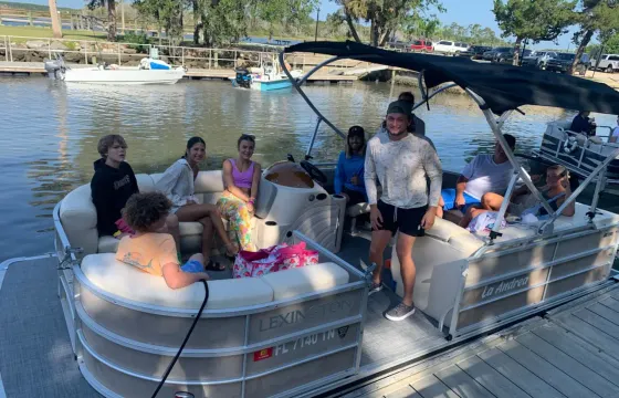 Pontoon Boat, Party/Lounge Palm Coast or St Augustine 12 Passenger Free Fuel
