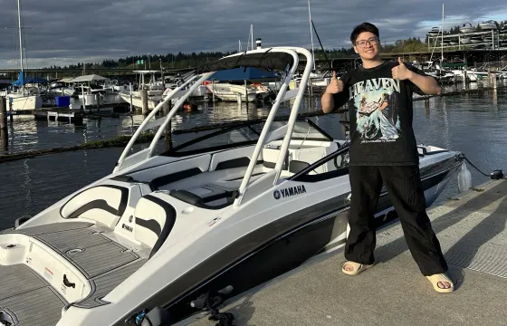 Super fun, furious, and fast brand new Yamaha boat ar195🎉