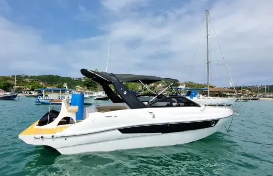26ft "Amara" Coral Motor Yacht Rental in Búzios, Rio de Janeiro, Brazil