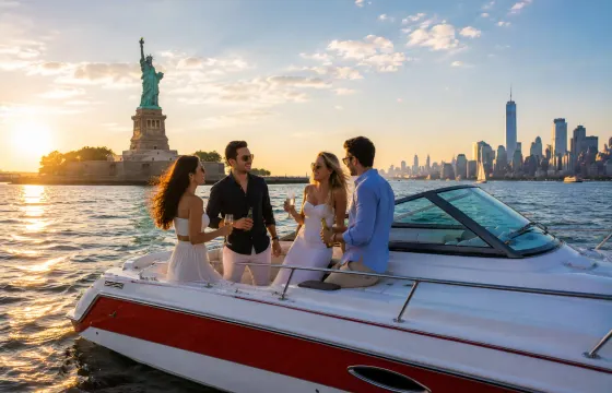 Sea Ray Seville 21 Cuddy Cabin NYC Skyline Luxury Experience