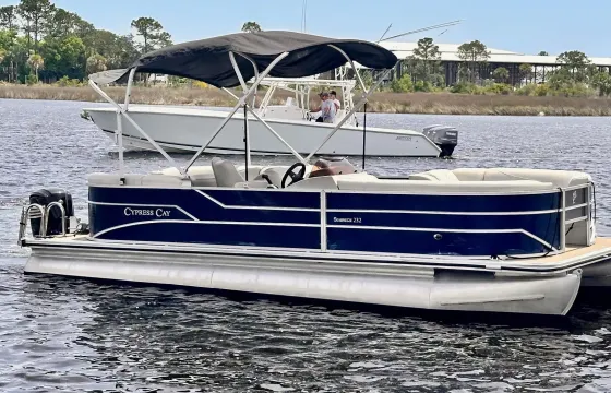 Cypress Cay Premium Pontoon Rental – Seats 12 | Orange Beach, AL (Boat 3)
