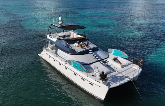 VIP Saona or Catalina Island Full Day Trips aboard 50 ft Power Catamaran