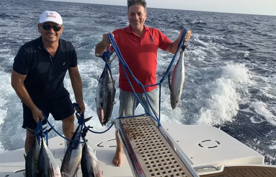 Fishing & Explore Limassol, Tuna Fishing, Cyprus by 425' Sea Ray Windtech Fishing