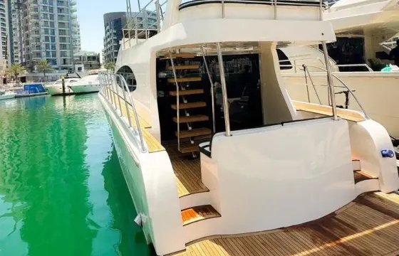 Experience Dubai on our 58ft Superfly Yacht