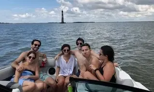 Private Cruises in the Low Country onboard 6 People Hurricane Deck Boat