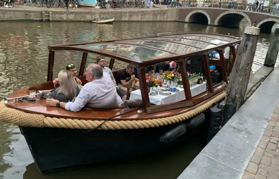 Private boat hire in Amsterdam with captain & bar!