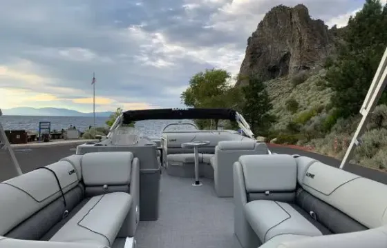 Lowe SS 230 Tritoon on Lake Tahoe