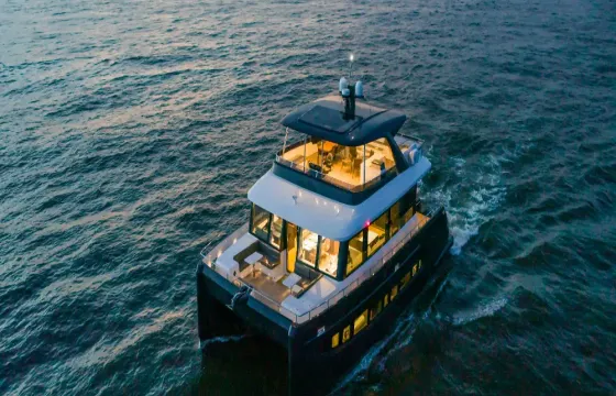 Nauticks N62 Power Catamaran Half Day Cruise Porto Carras Bays, Greece