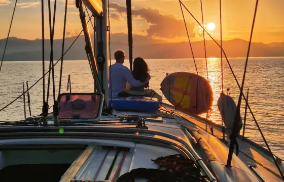 Heraklion Sunset Sailing Cruise on 46ft Bavaria Sailing Yacht
