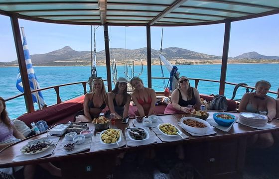 Classic 62' Mahogany Gulet Schooner for rent in Paros
