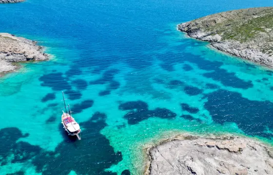 Classic 62' Mahogany Gulet Schooner for rent in Paros