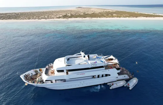34M Custom Built Mega Yacht for charters all around the Red Sea