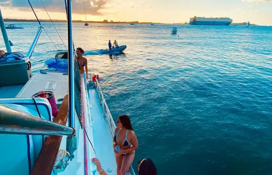 New! San Juan Beach Sunset Party Boat | Live Boricua!