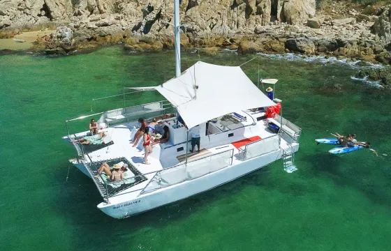 Bachelorette Party in Trimaran at Cabo San Lucas💃🏼🎉🎶🍾⛵️