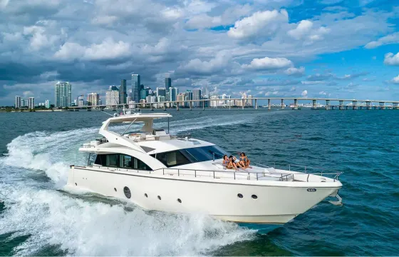 80ft Aicon Premium Yacht Charter Miami for 16 Guests