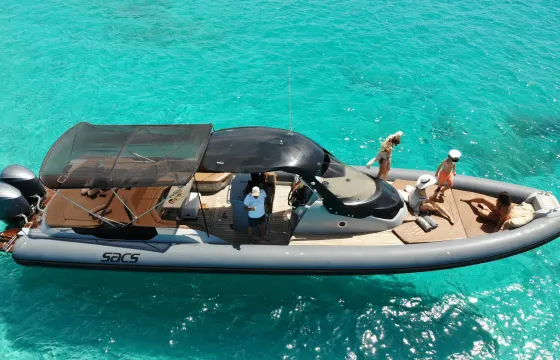 Rent Sacs Strider 13 RIB for 12 people in IBIZA TOWN PORT