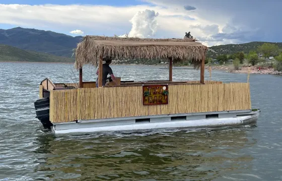 Tiki Pontoon Party Boat with Captain