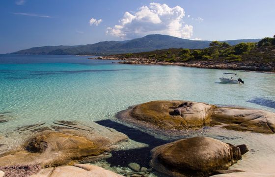 Family Boat for 6, no License, in Halkidiki