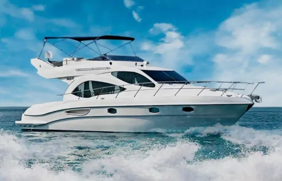 Explore with our 48ft Majesty motor yacht in Dubai