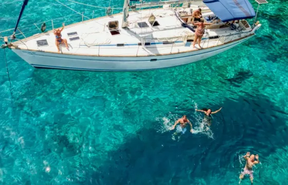 Sunset Cruise to Dia Island With our Beneteau Cyclades 39.3 (15:00-21:00)