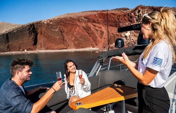 Private Targa Motor Yacht Cruise with BBQ, Open Bar & Transfers