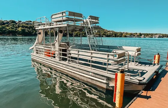 Double Decker Pontoon Boat with TWO water slides (Lake Austin only)