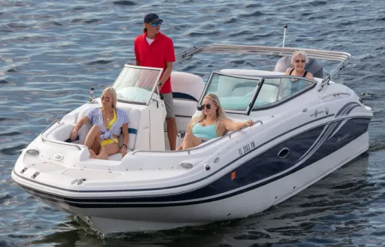 Ready for A Boat Day!  Enjoy speed and comfort on the Blue Hurricane!