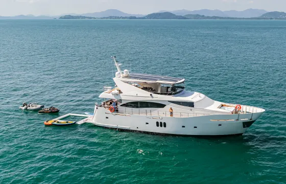 Luxury 88ft Beluga Yacht in Phuket with Jacuzzi & Water Toys