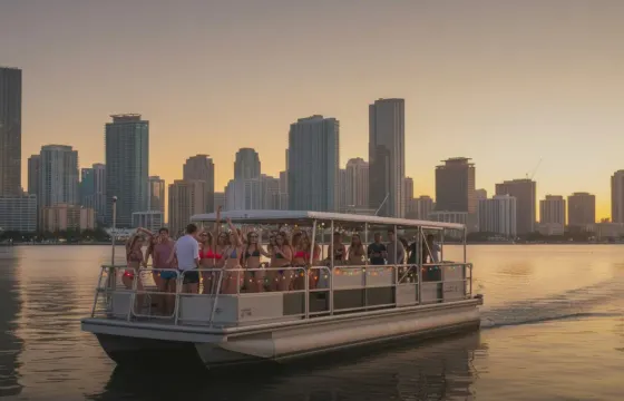 45' Fun Party Boat In Miami - 40 Passengers Max + Everything Included