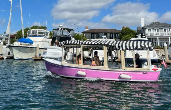 Pretty in Pink 21-Ft Duffy | Driver Included on All Charters (Up to 12 Guests)