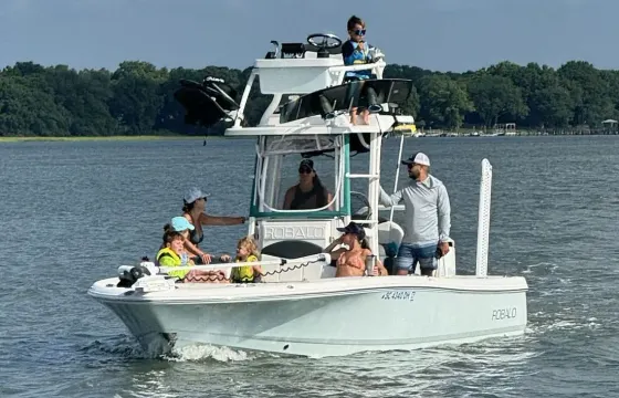 Adventure awaits on our 24' Robalo Center Console in Folly Beach, South Carolina