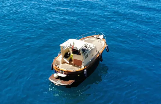 Salerno Amalfi Coast Onboard the Apreamare 7.5 M Semi Cabinato