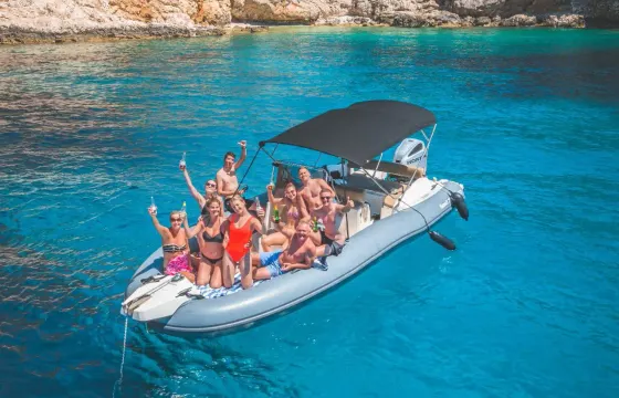 RIB for Blue Cave Group Tour From Hvar