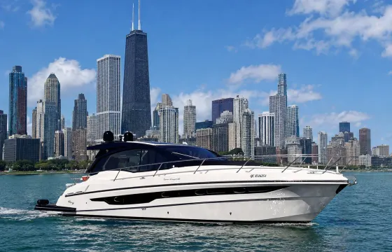 2023 Rio Sport Coupe Motor Yacht Charter Chicago Luxury Cruise