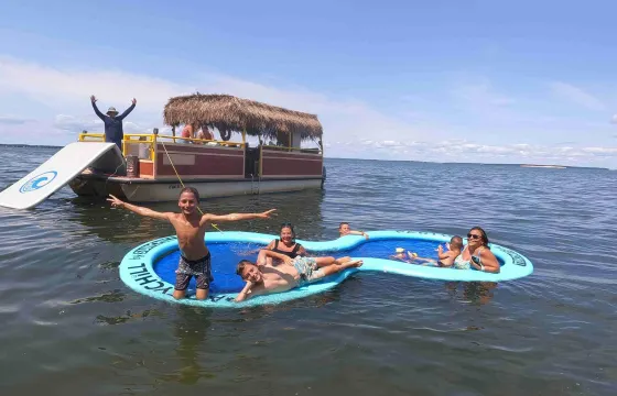 The Tiki Boat of the Hamptons