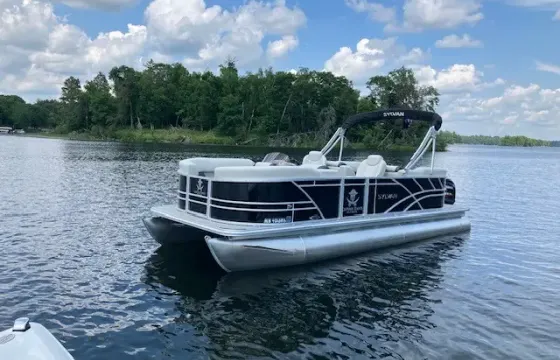 Sylvan 822 LZ Pontoon Boat Rental Crosslake, Whitefish Chain