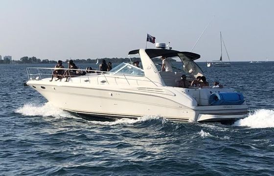44' Luxury Sundancer Yacht in Chicago Includes Captain and Floating Island!
