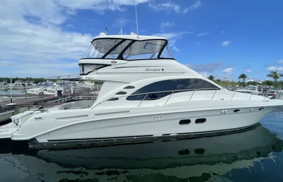 Rent 58' Sea Ray Yacht Sedan Bridge. Visit El Cielo Cozumel. All Inclusive