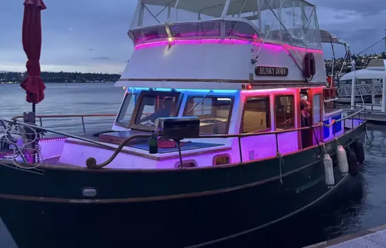 Hunky Dory Boat! Lake Union & Lake WA tours, Karaoke system, Mini fridge!