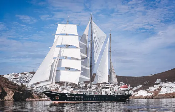 210ft Luxury Sailing Tall Ship in Mediterranean for 42 Guests