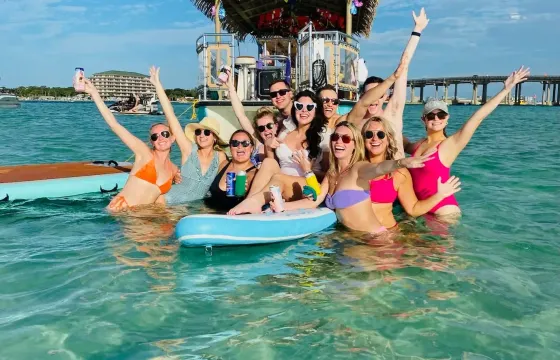 Destin Private Tiki Boat Catamaran for up to 18 passengers!