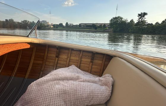 A Romantic Vintage 1954 Wooden Boat Escape in the Heart of Washington, D.C.