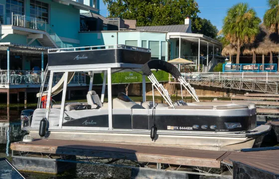 28' Double Decker Pontoon with Slide -Devils Cove- Lake Travis
