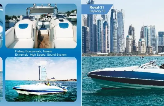 Sport Boat 31ft in Dubai Marina Mall
