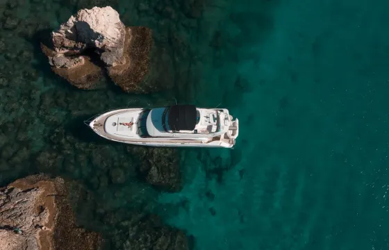 Luxury motor yacht PRINCESS 61 in Ayia- Napa and Blue Lagoon