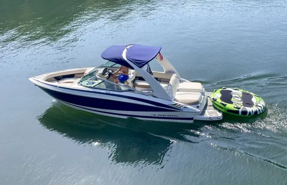 Exclusive Luxury Lake Experience: Regal 2300 RX Bowrider Boat Charter w/ Captain